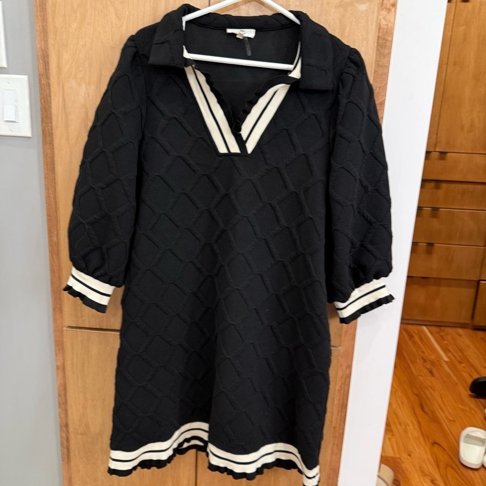 🔥entro - Lattice Textured Athletic Inspired Mini Dress - L - Picture 7 of 7